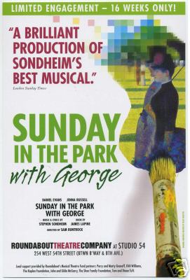 Sunday in the Park With George [2008 Broadway Revival window card]